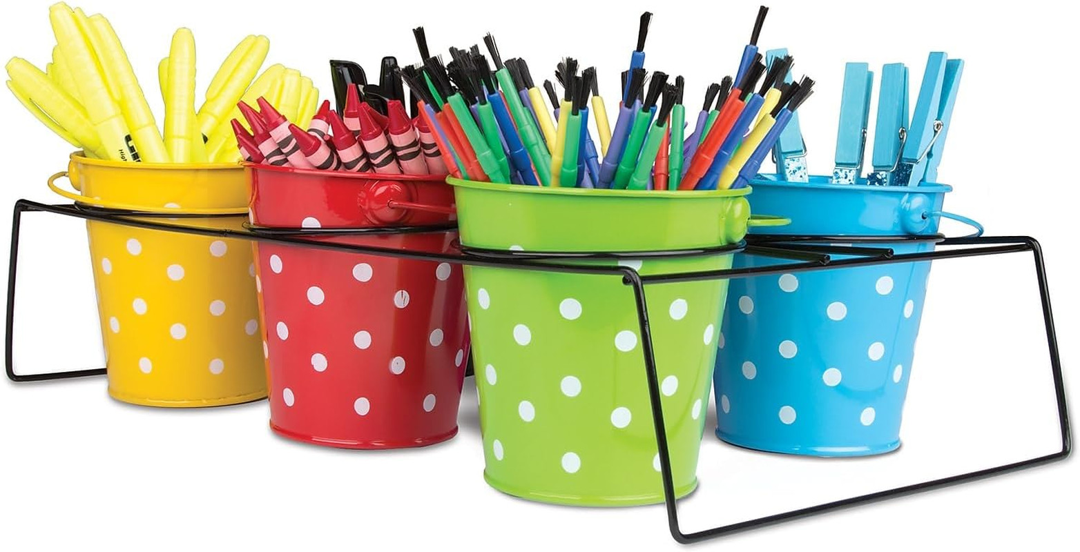 Polka Dot Buckets & Caddy Set (TCR9487)