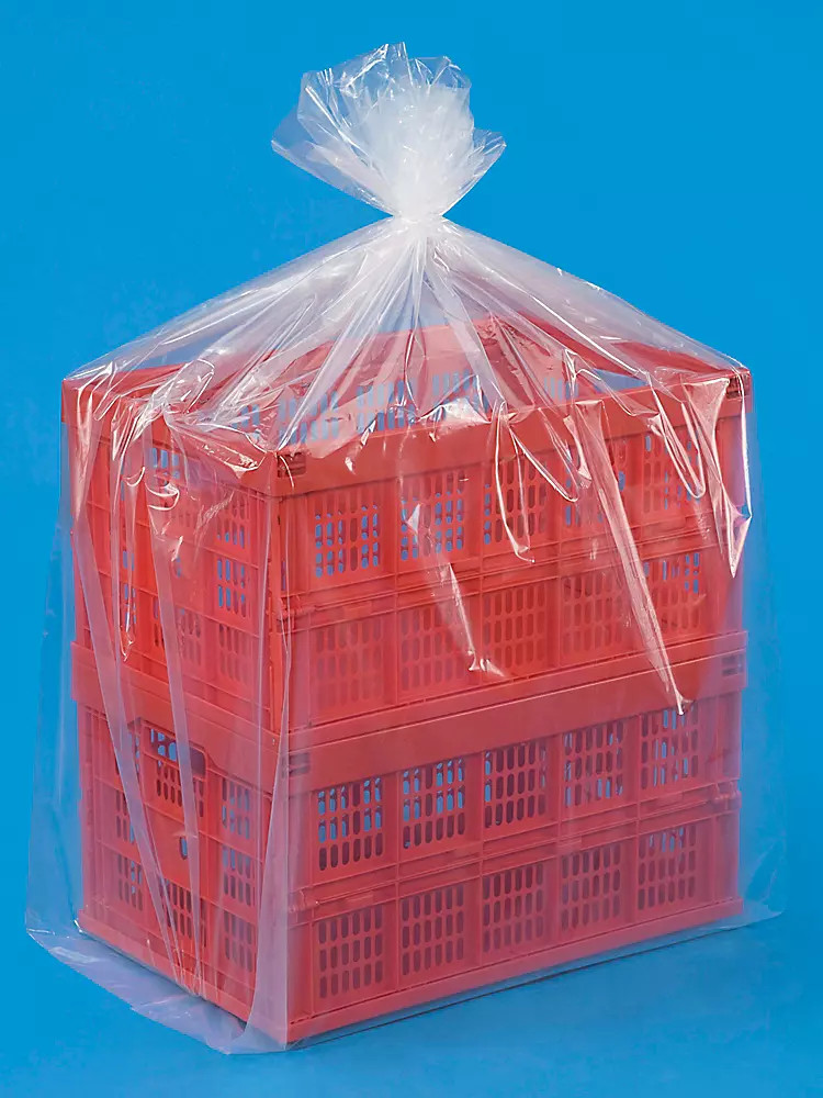 Pack of 100 24 x 20 x 48" 2 Mil Gusseted Poly Bags