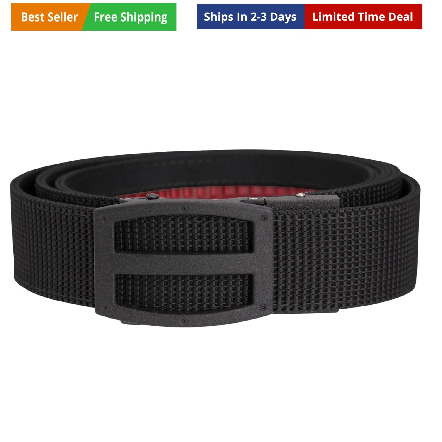 Titan Ratchet EDC Tactical Gun Belt – 1.5" Micro-Adjustable Strap, Quick-Rele...