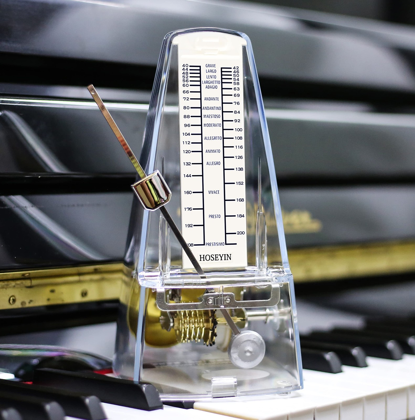 Mechanical Metronome, Universal Metronome for Piano, Guitar, Violin, and Othe...