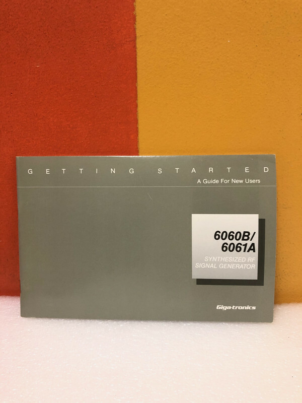 HP 812503 6060B/6061A Synthesized RF Signal Generator User Guide