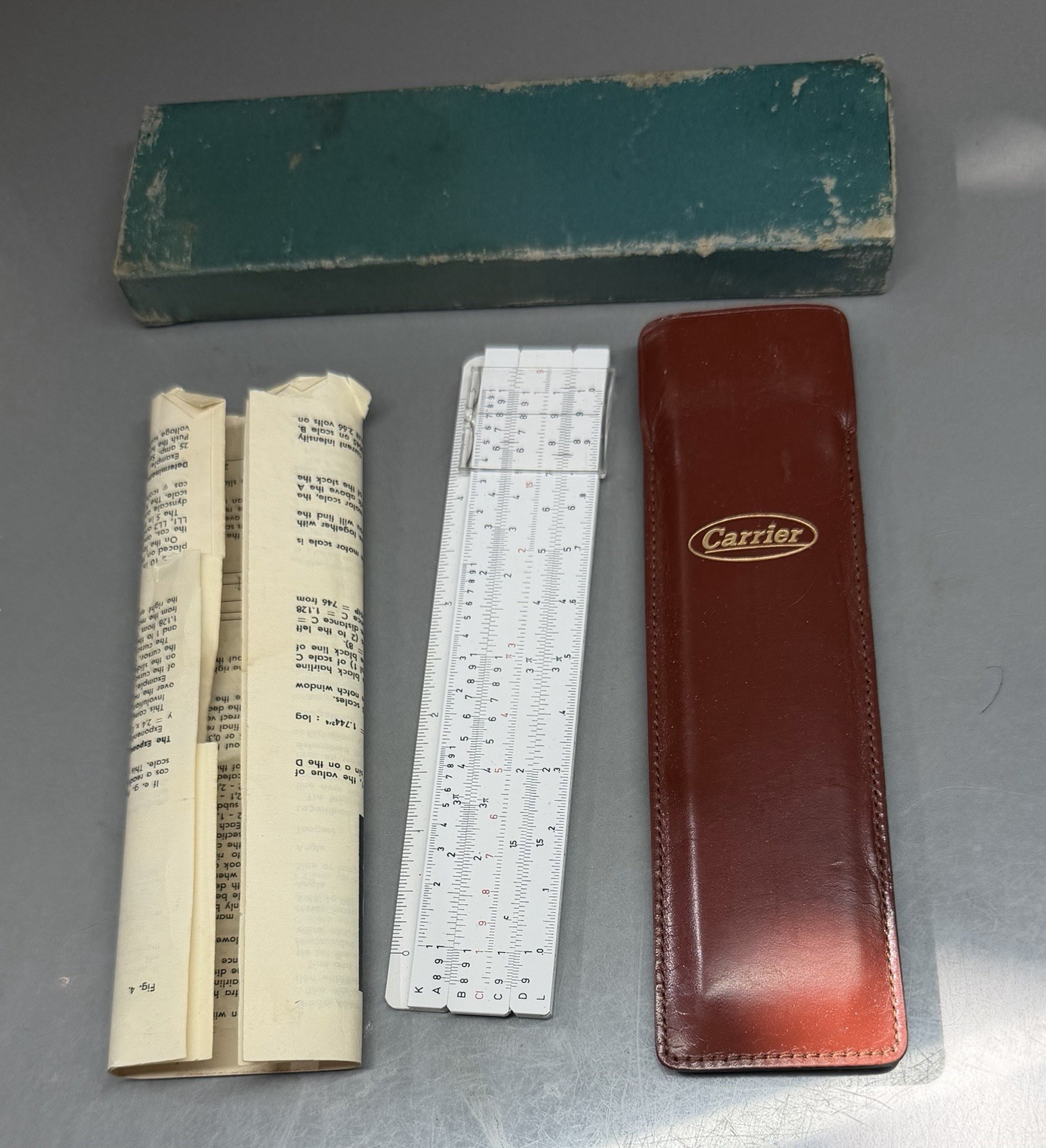 Vintage Advertising Slide Rule ~ Carrier Nunn Co ~ Lubbock Texas