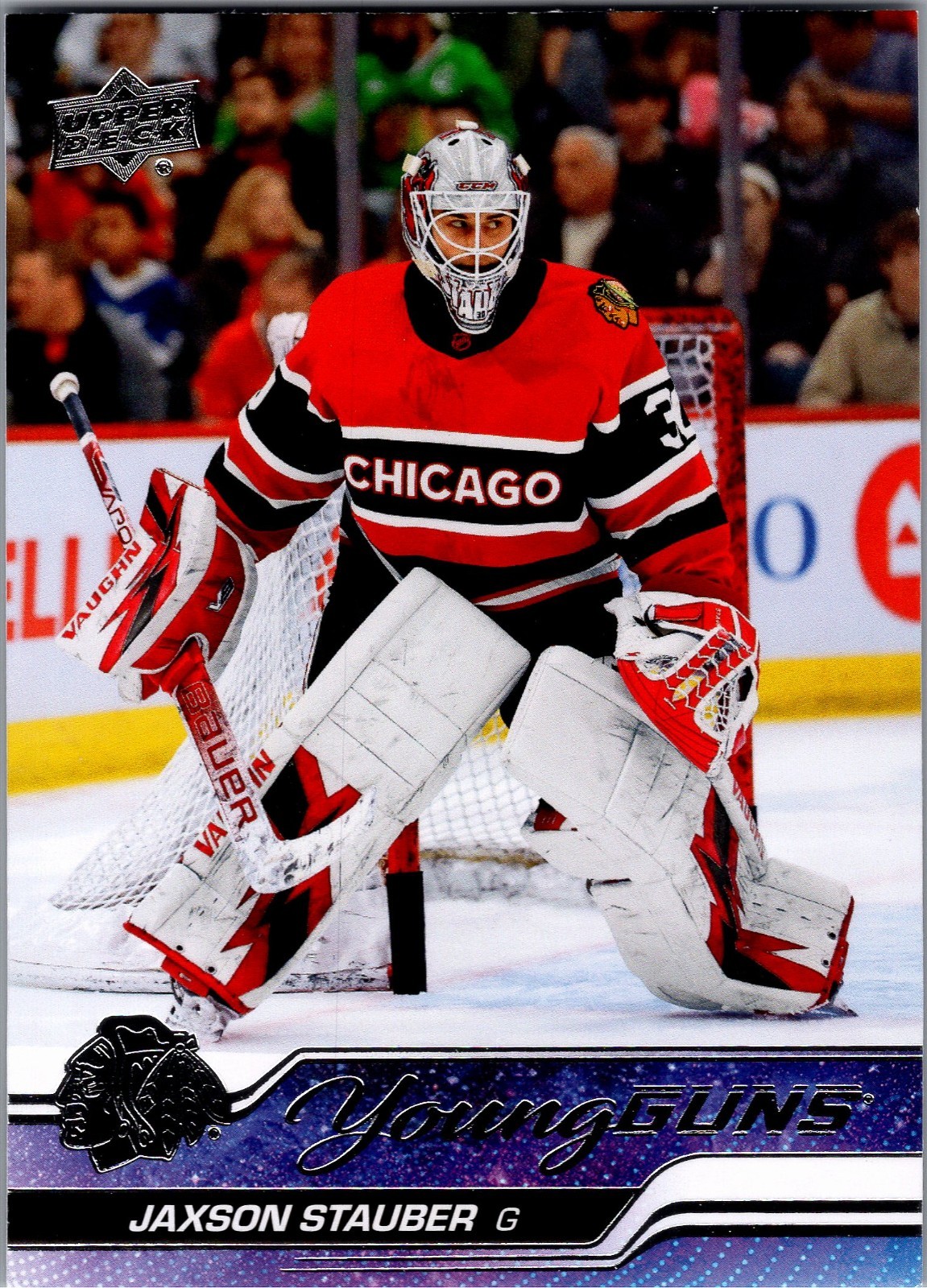 2023-24 Upper Deck #207 Jaxson Stauber Chicago Blackhawks Rookie