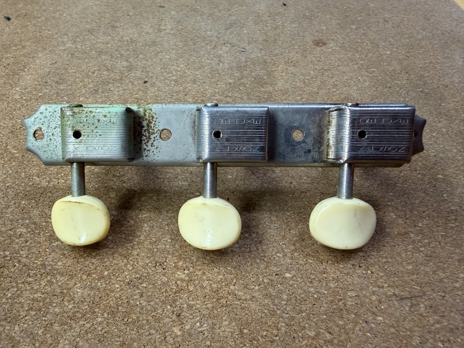 Vintage Kluson Double Line 3x3 Plank Guitar Tuners TREBLE Side Only