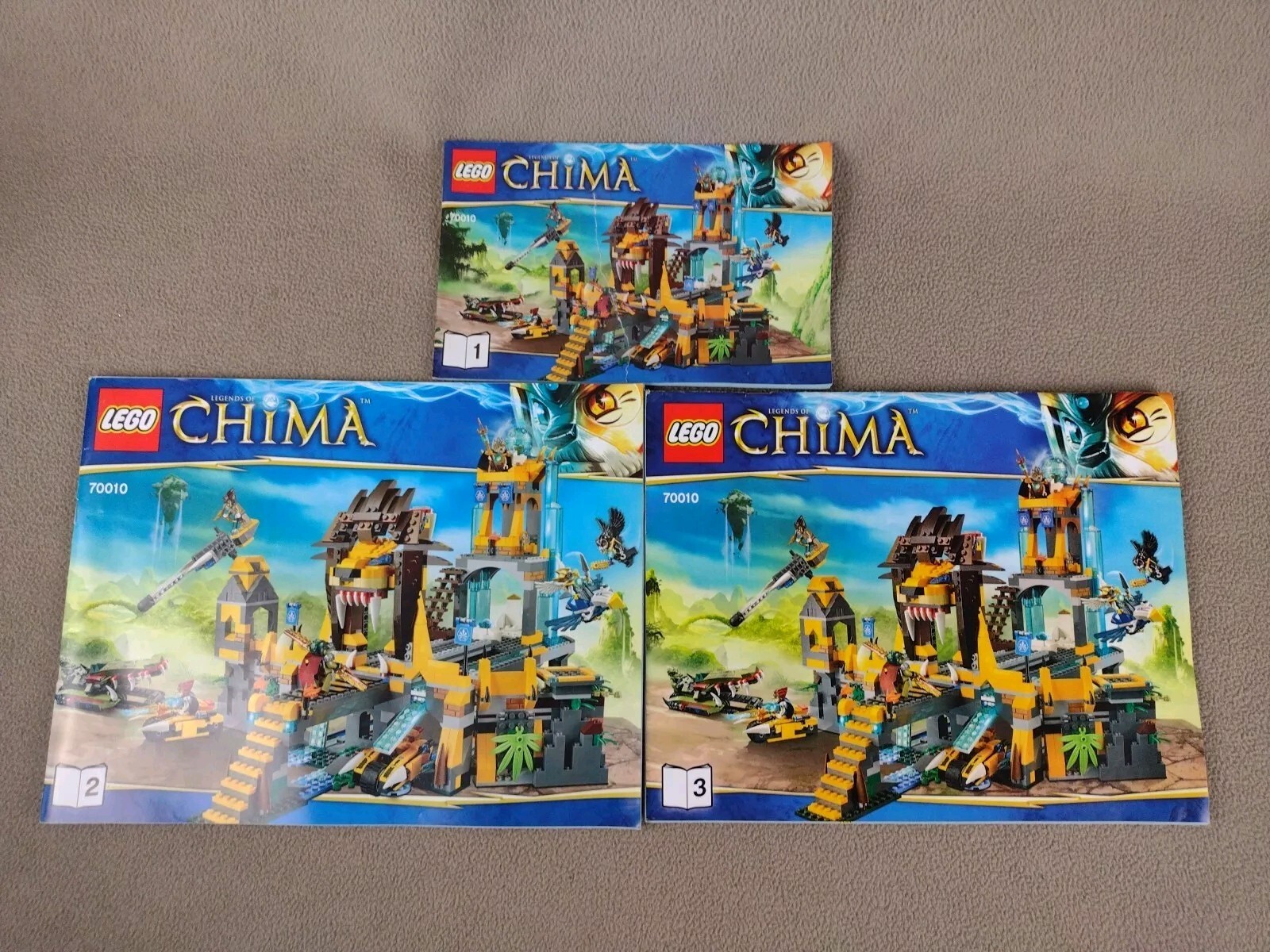 LEGO 70010 Manuals LEGENDS OF CHIMA: The Lion CHI Temple (Manuals 1-3 ONLY)