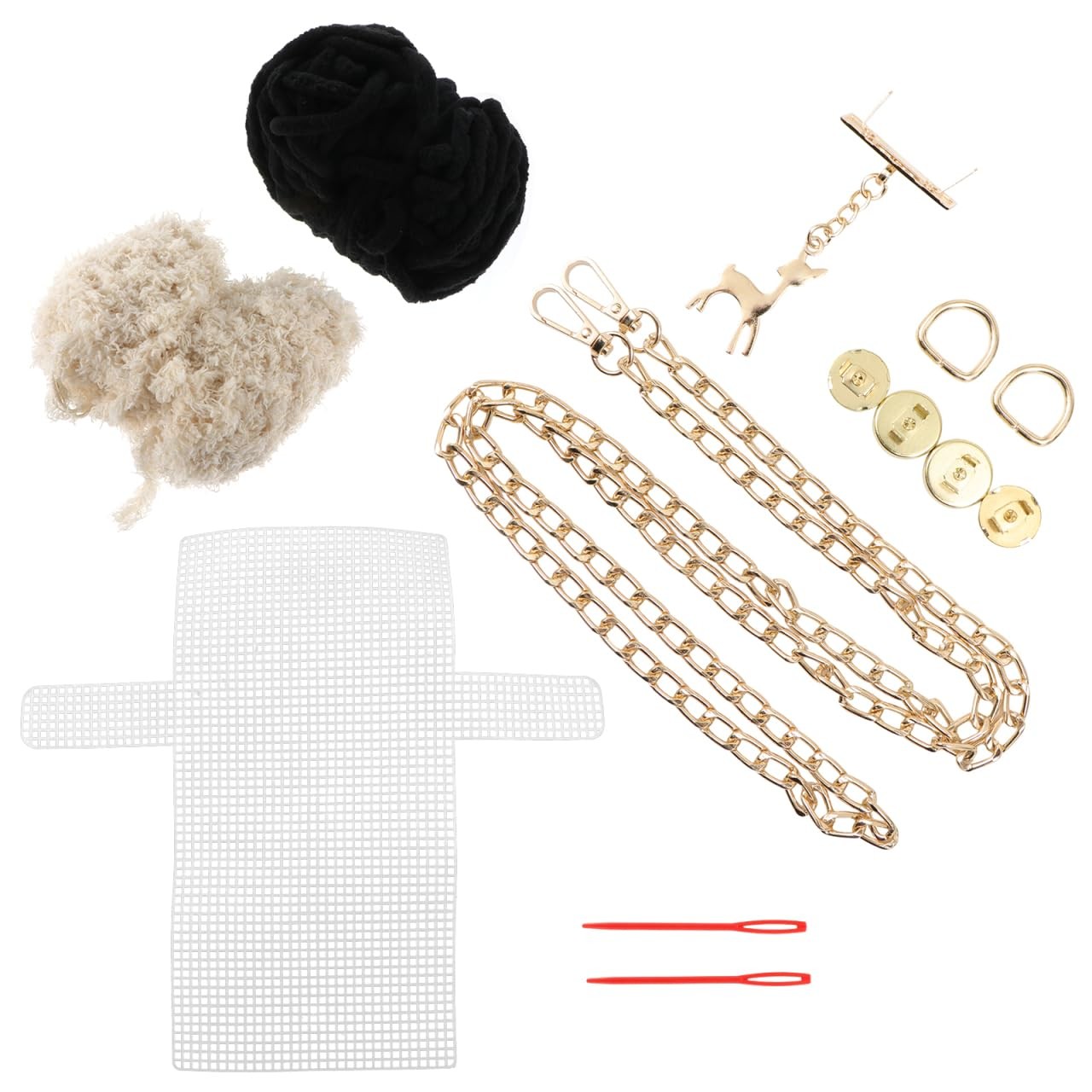 DIY Knitting Crochet Bag Kit Stitch Purse Making Kit for Beginners to Make Ya...