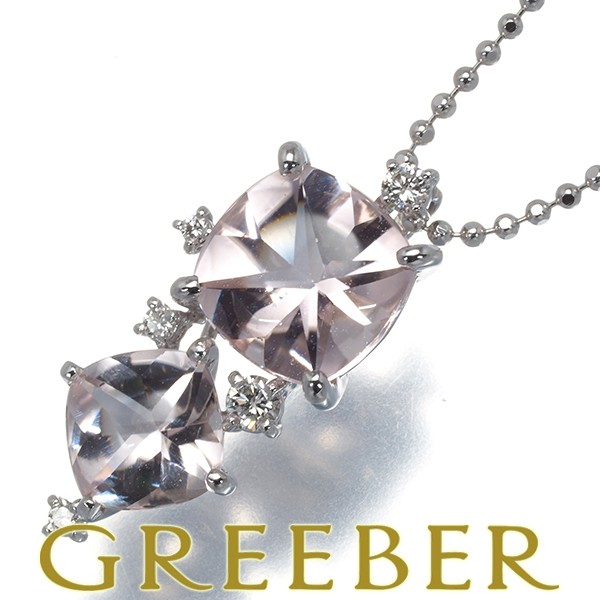 TASAKI Necklace Beryl 4.22ct Diamond 0.14ct K18WG Sorting BLJ Major