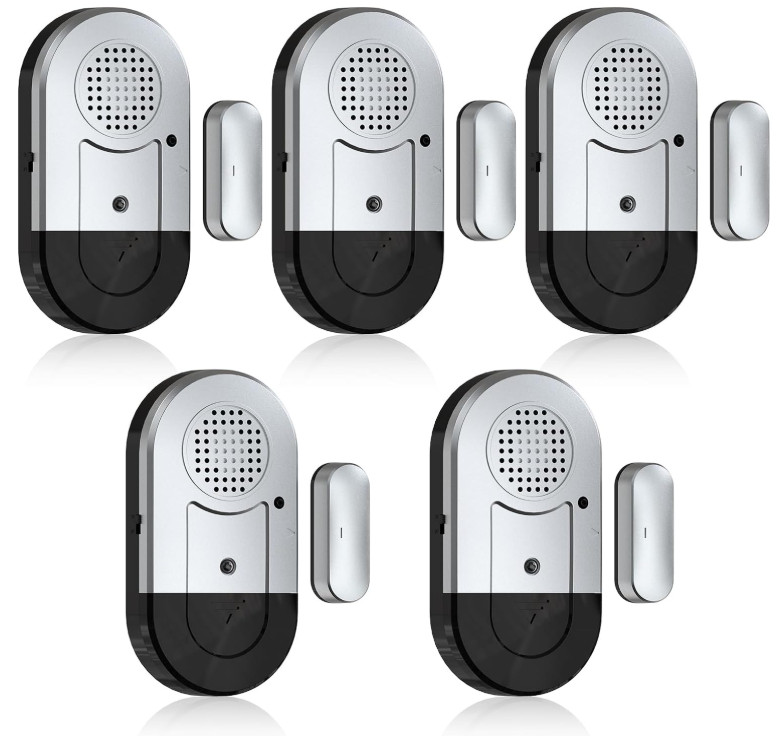 Door Window Alarms - 5 Pack,125Db,Volume Control,Window Door Open Alarm Sensors 