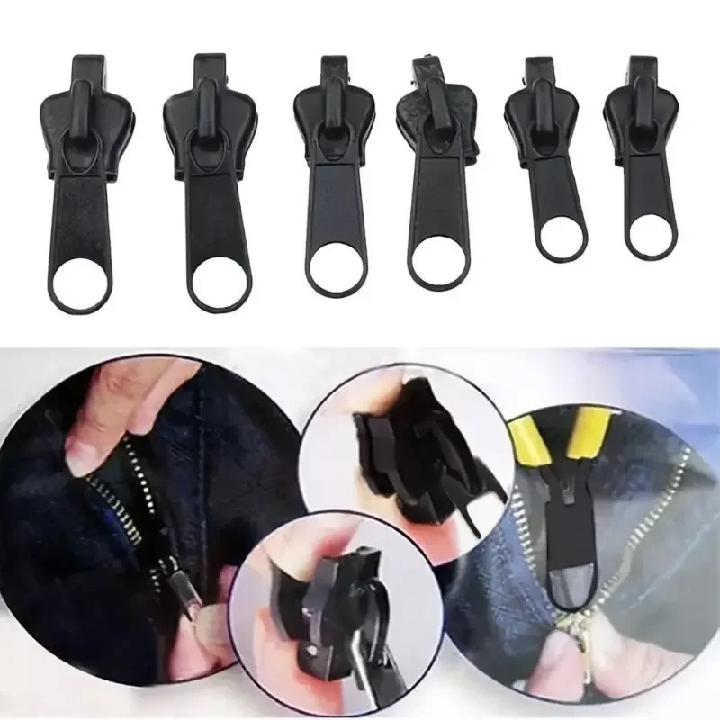 ✅ 6Pcs Fix Zipper Repair Kit Instant Zip Slider Replacement Removable Rescue