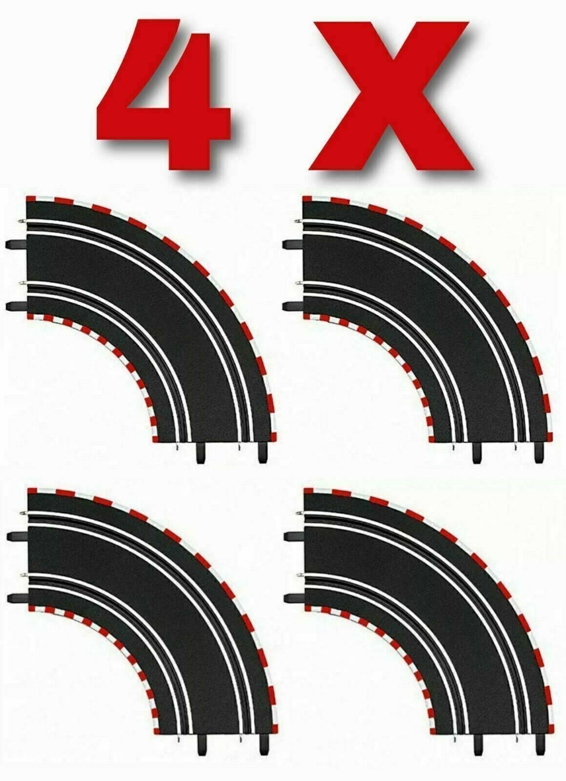 Carrera 61603 1:43 GO!!! and Digital 1/90 Curve (2 Pack) X 2 - New in Box