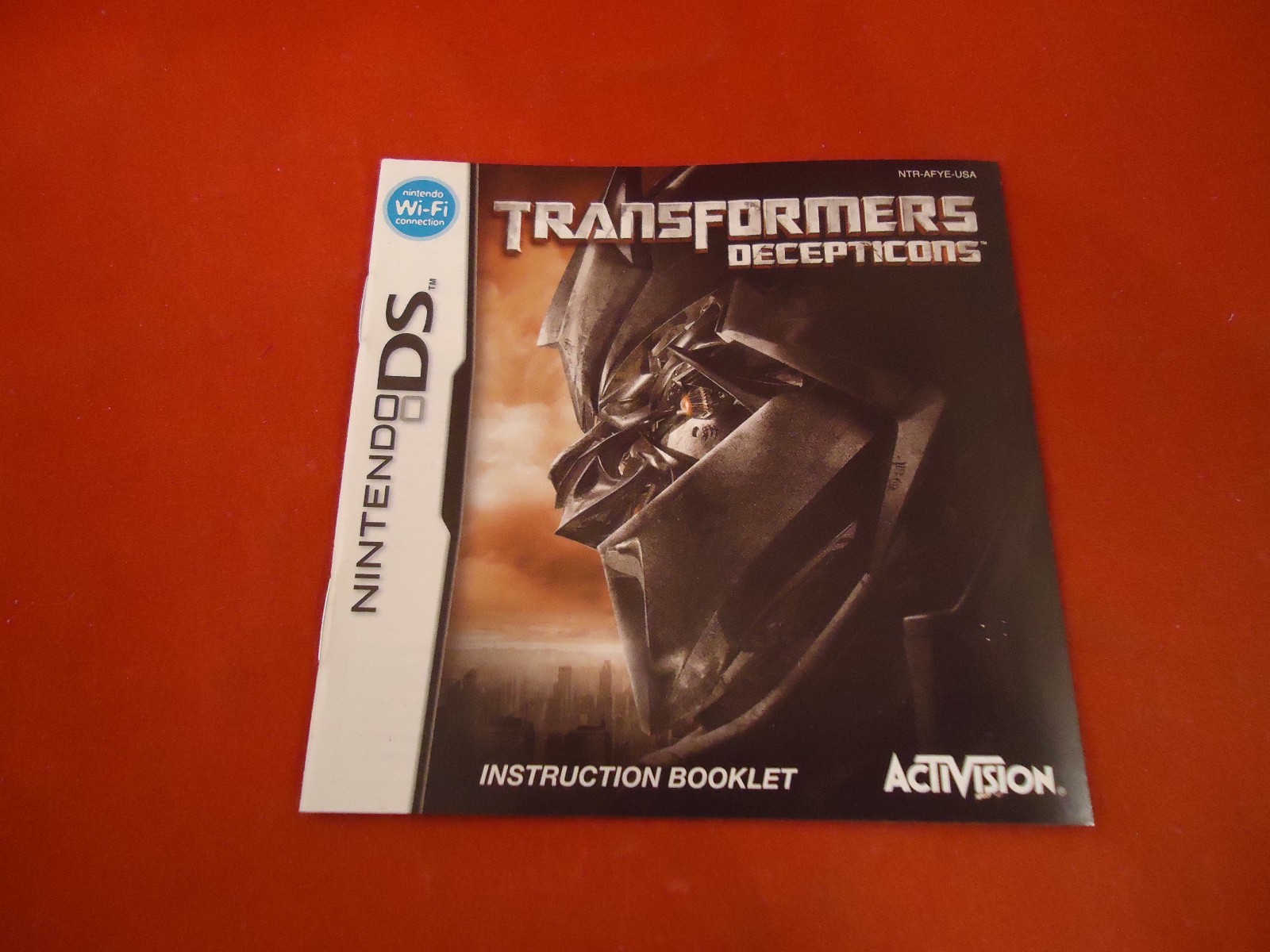 Transformers Decepticons Nintendo DS Instruction Manual Booklet ONLY