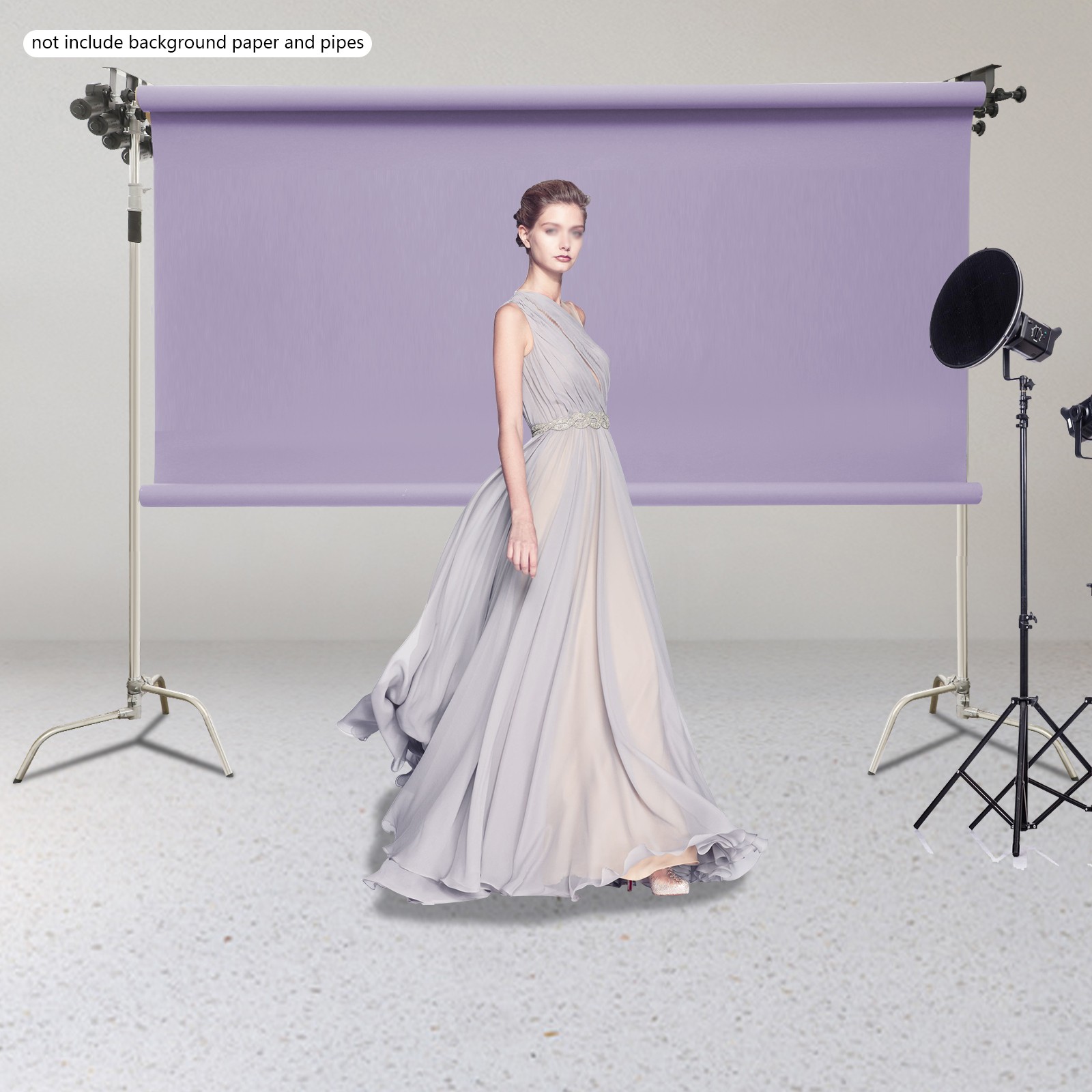 4 Roller Electric Photography Background Mechanism Wall Ceiling Mount w/Remote