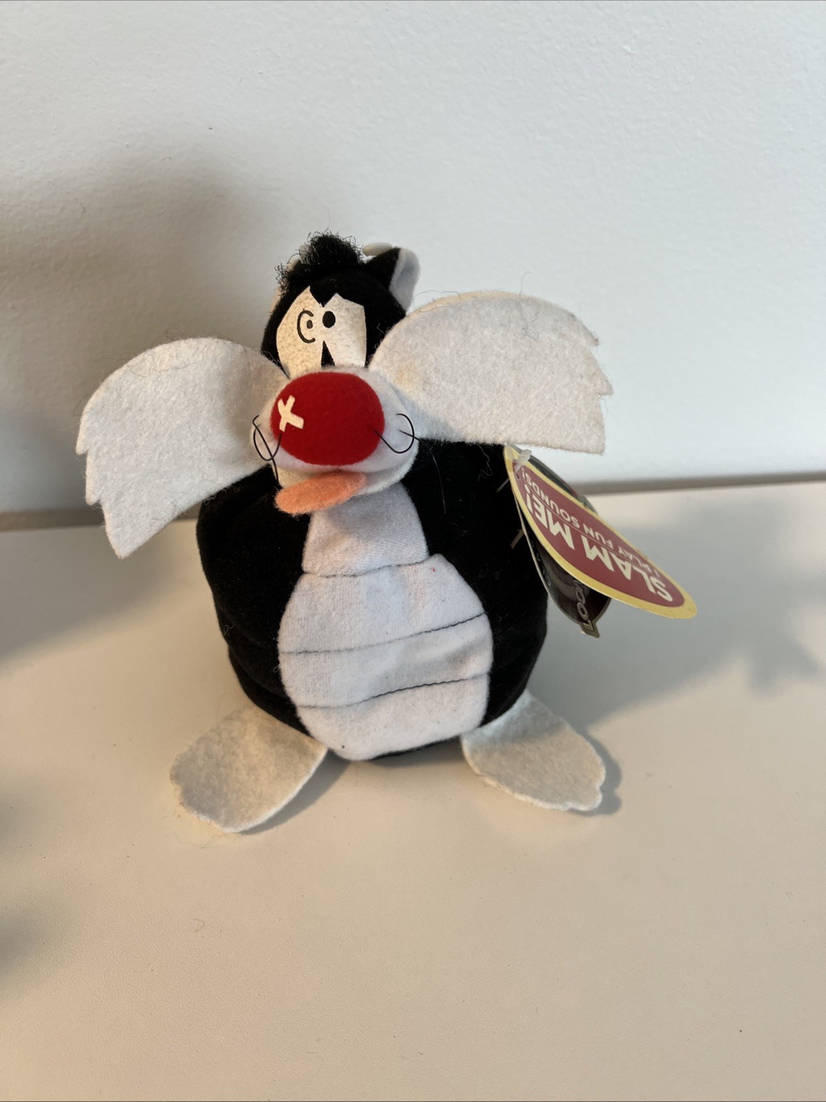 1998 Looney Tunes Applause Sylvester the Cat Slam Me 6" Plush NO Sound