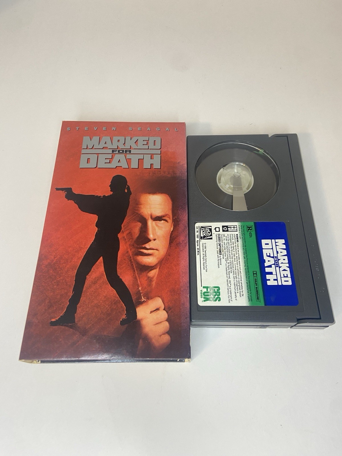 Marked For Death Betamax Movie Steven Seagal CBS Fox Video 1991