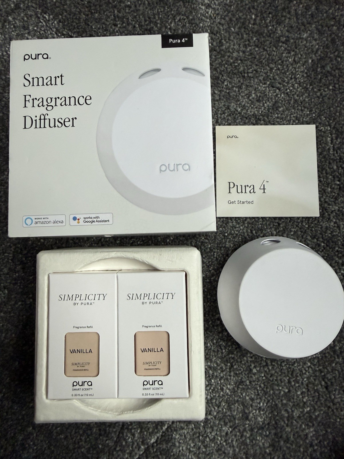 Pura 4 Smart Fragrance Diffuser Alexa & Google Plug In Air Freshener WITH SCENTS