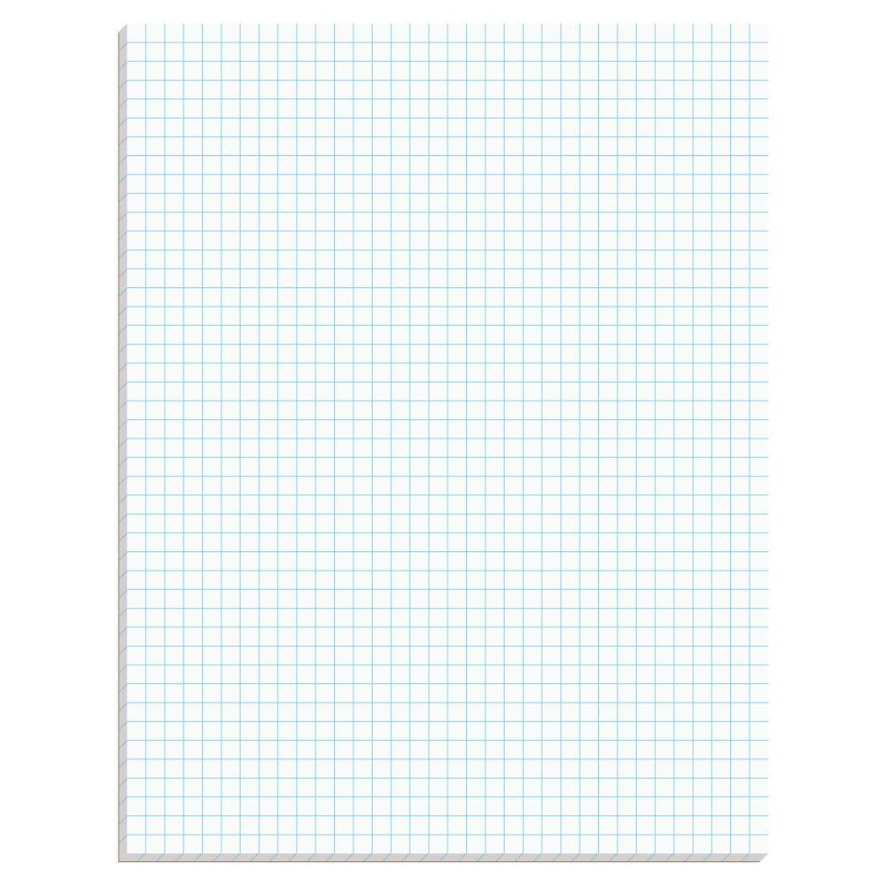 TOPS 33041 Quadrille Pads, 4 Squares/Inch, 8 1/2 x Letter (8.5" X 11"), White 