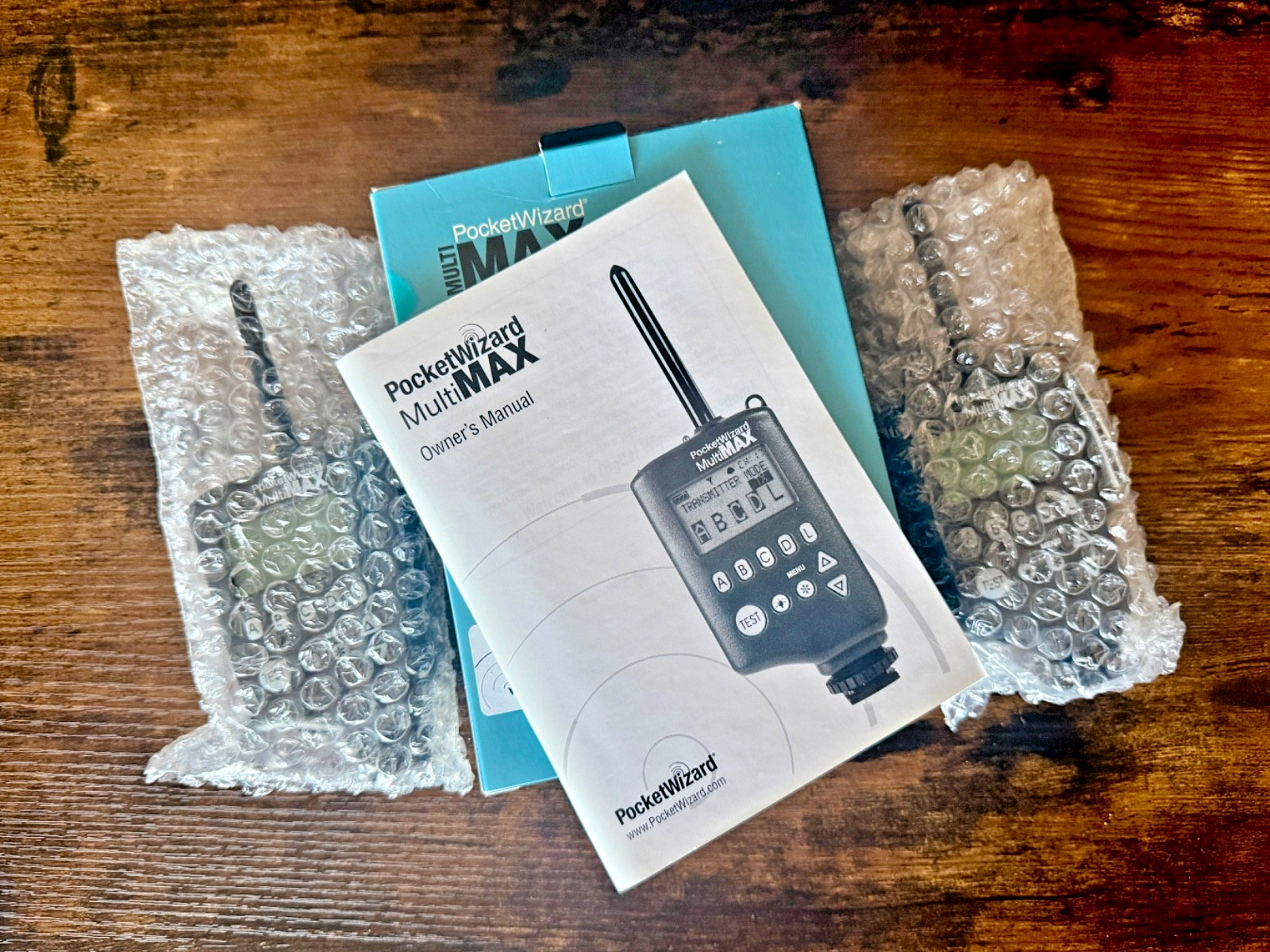 Multi Max Pocket Wizard Transceiver (2) New with-out batteries. 32 Channel