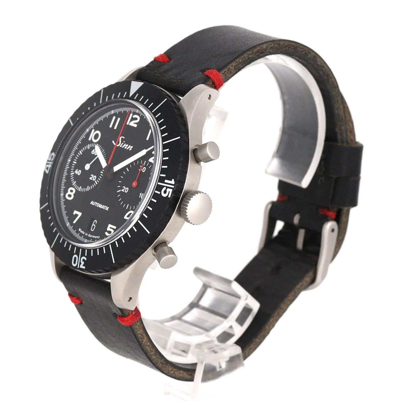 Sinn Watch Bicompax Chronograph 158 Stainless Steel Automatic Black Dial w/Box