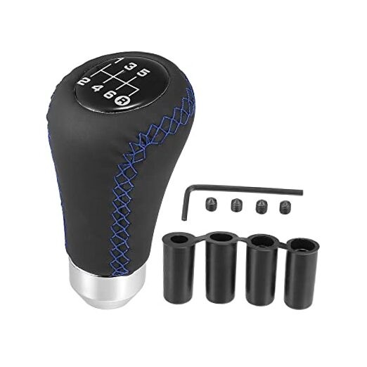  Black Universal 6 Speed Auto Car Gear Lever Shifter Manual Stick Shift Knob 