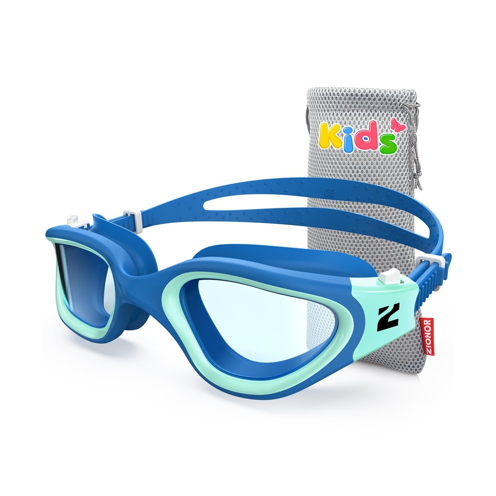 ZIONOR Kids Swim Goggles, G1MINI SE Anti-fog Swimming Goggles for Kid Child 6...