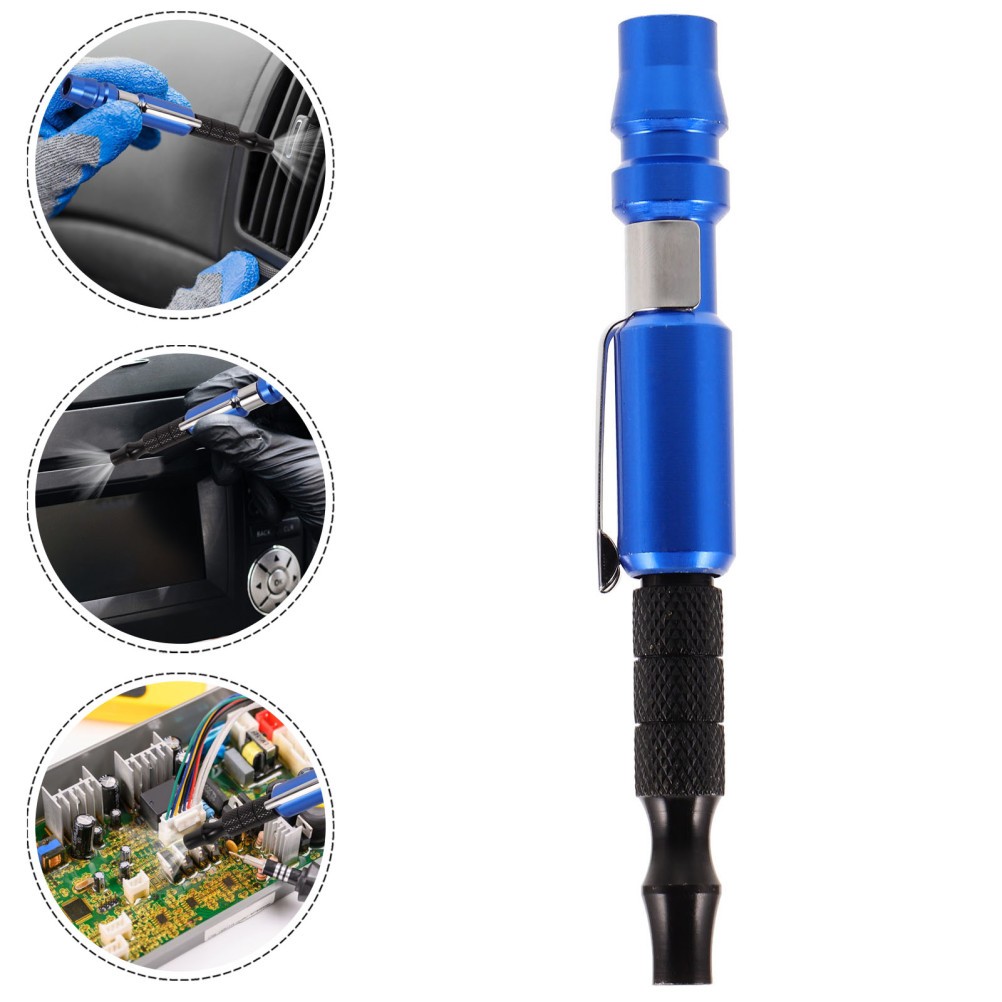  Keyboard Air Spray Cleaner Auto Detailing Blow Gun Aluminum Alloy Polishing Pen