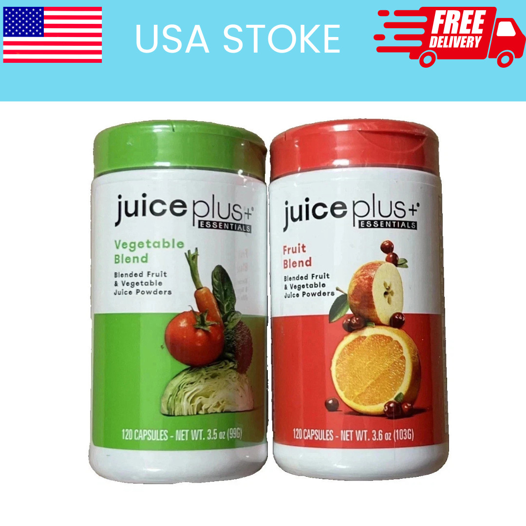 Juice Plus+ - USA - Blended Fruit & Veg Juice Powders(120 ea/240 Caps)