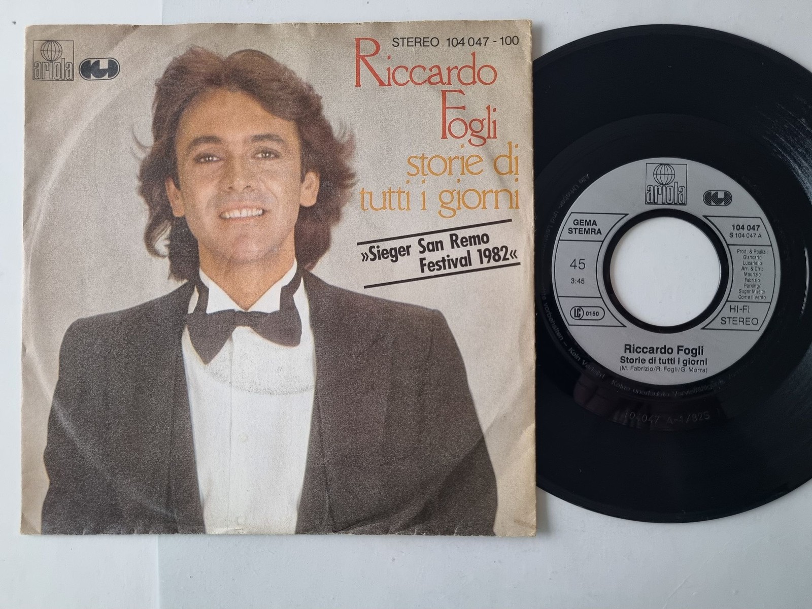 Riccardo Fogli - Storie di tutti i giorni 7'' Vinyl Germany