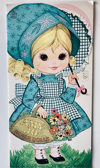 Vintage Rand McNally AMY JO Paper Dolls 1972 Uncut w/doll cradle/highchair+