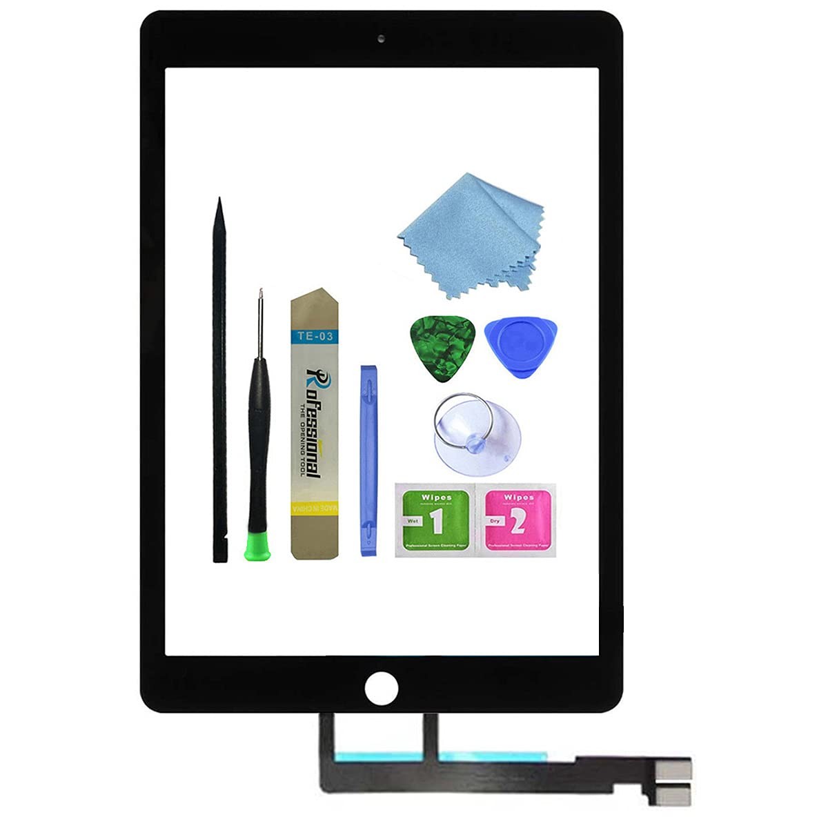 for Black iPad pro 9.7 Touch Screen Digitizer Glass Replacement (Not LCD) Mod...