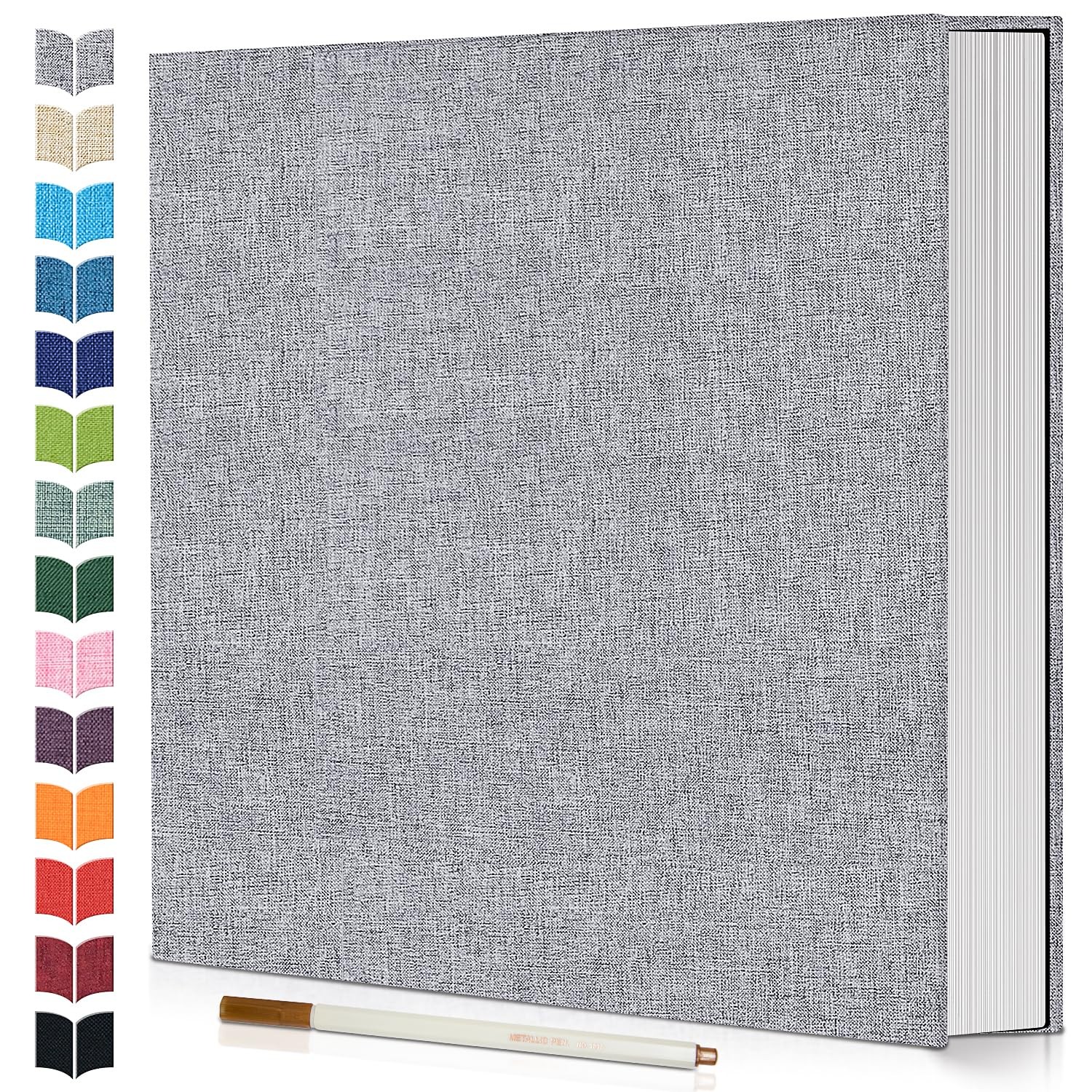 Photo Album Adhesive Scrapbook,Large Photo Book for 4x6,5x7,8x10 Pictures,DIY...