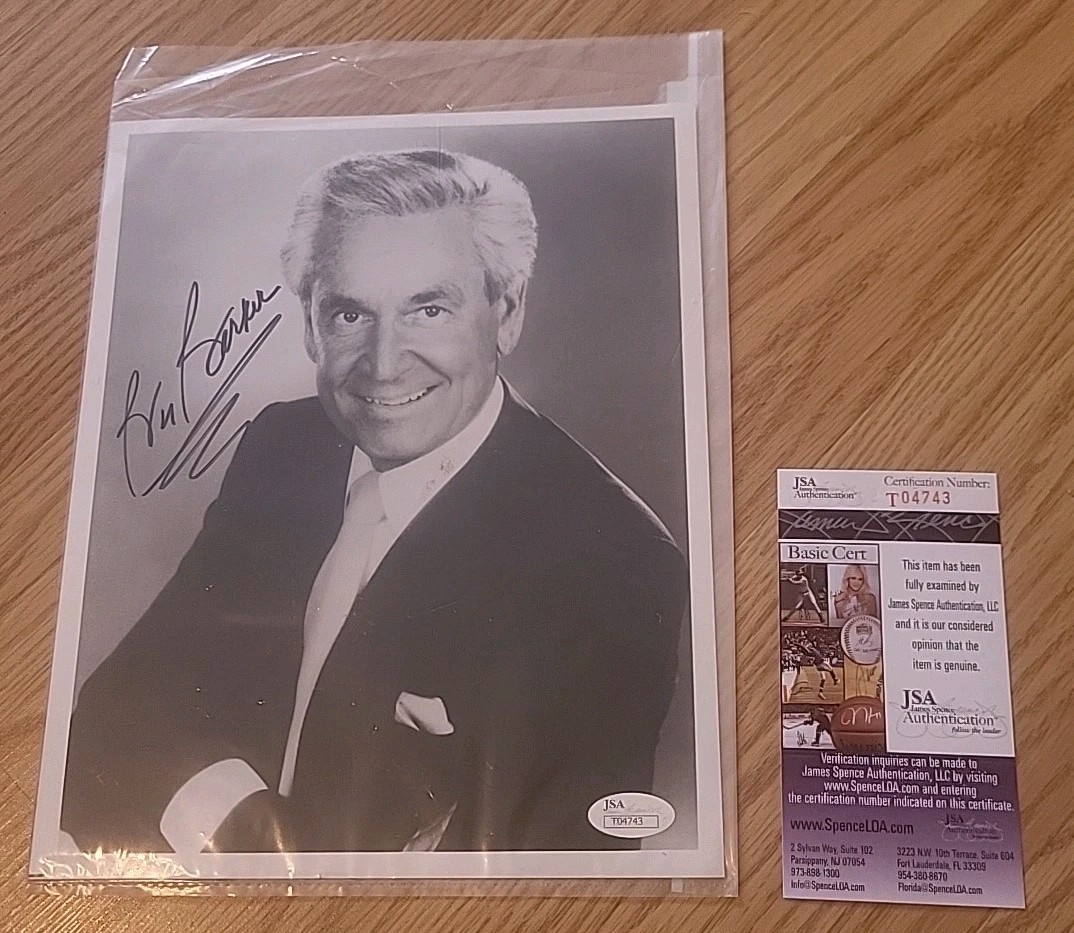 BOB BARKER SIGNED 8x10 PHOTO WITH A JSA COA  THE PRICE IS RIGHT