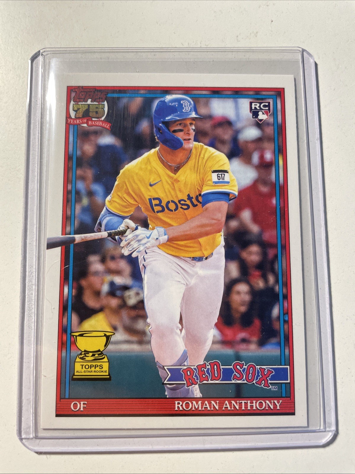 2026 Topps Series 1 - Roman Anthony 75th Anniversary Rookie #T91-71 (RC)