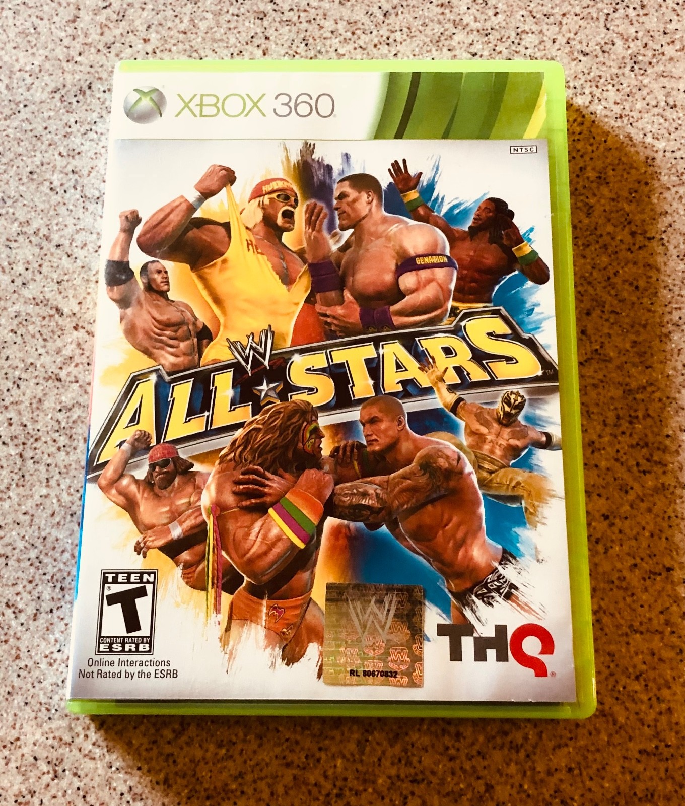 WWE : ALL STARS complete XBOX 360 pro wrestling VIDEO GAME