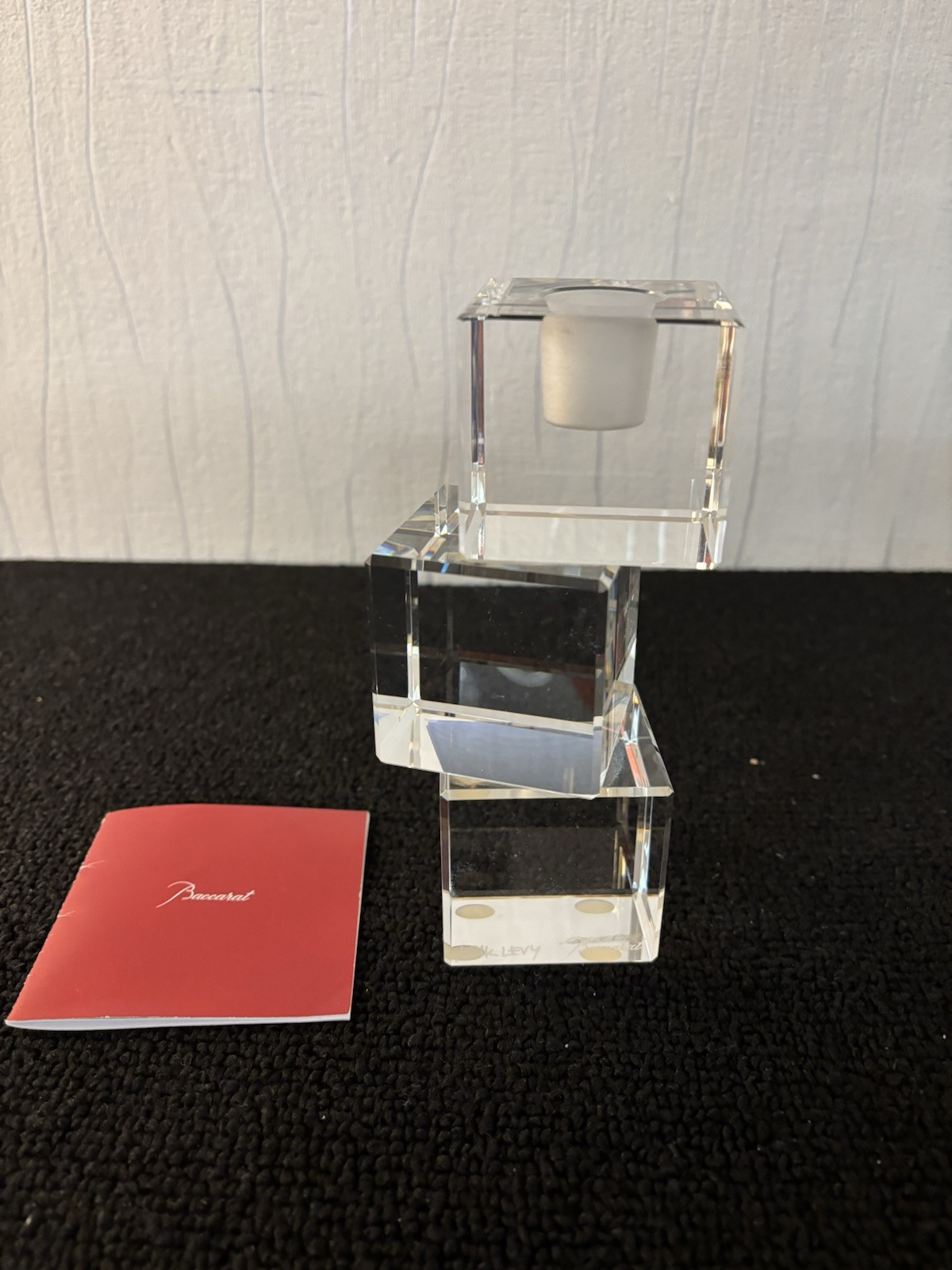 Arik Lévy Cube Candle Holder In Baccarat Crystal Mod1