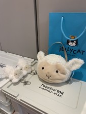 Jelly Little Lamb Bag Cute Cat Soft Plush Lamb Bag B & Free Dust Bag