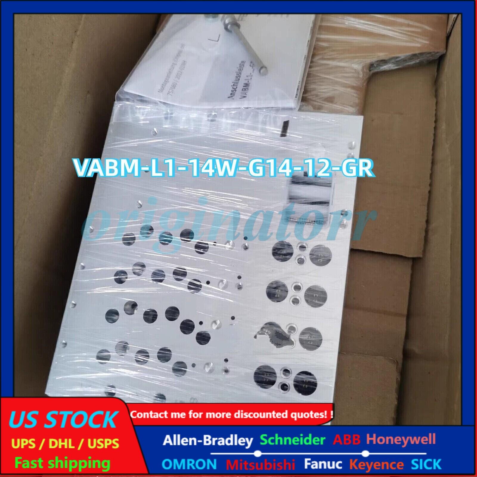 New VABM-L1-14W-G14-12-GR FESTO 573507 Gas Circuit Board Fast Shipping