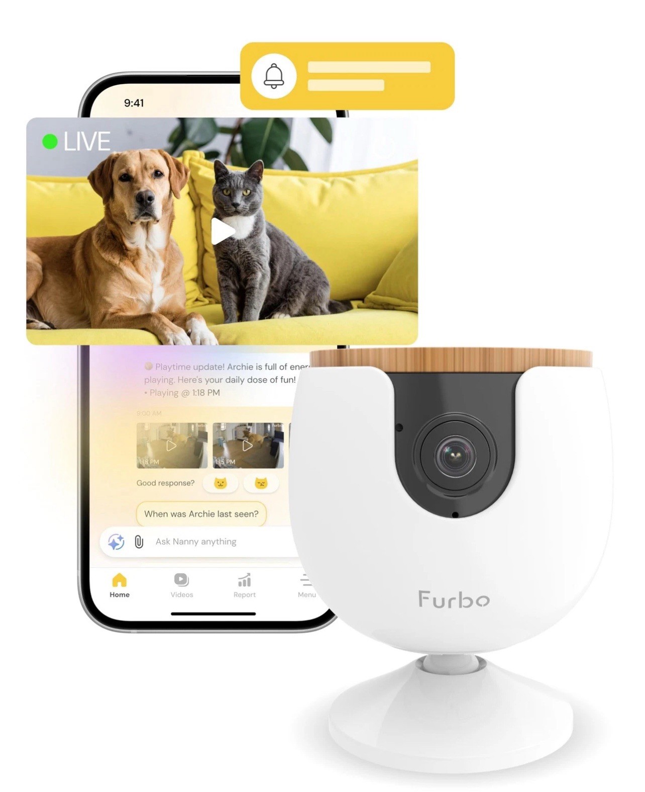 Furbo Mini 2 Smart Pet Camera Security Speaker Barking - Brand New *Sealed*