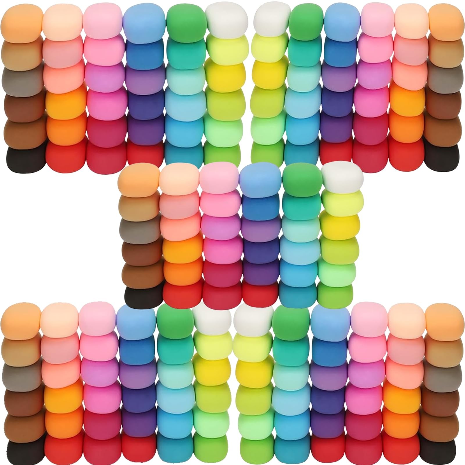 Air Dry Clay, 180 Packs Colored Foam Clay, Moldable Foam Clay Super Light Air...