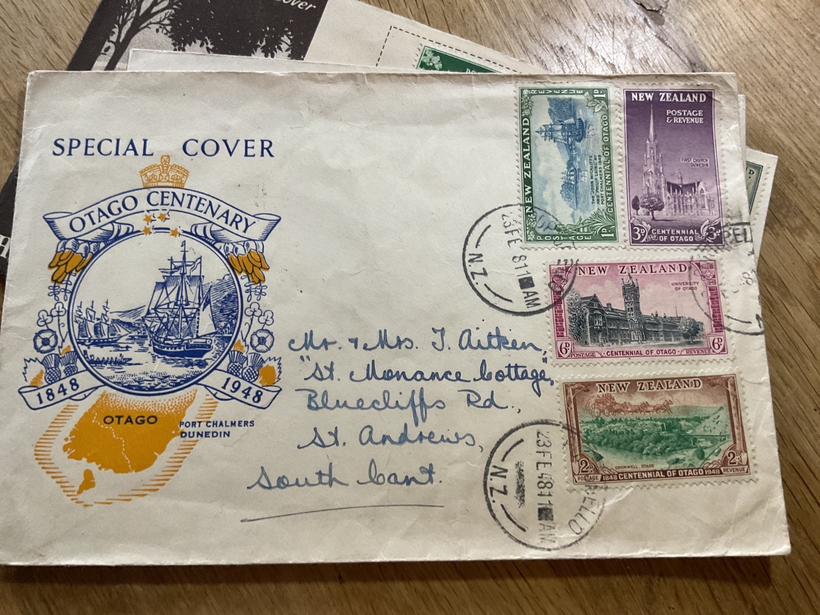 New Zealand five  stamp covers B3180