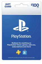 Sony Playstation Store $100 Psn Gift Card - Ps5 Ps4 Ps3 Play GAMING