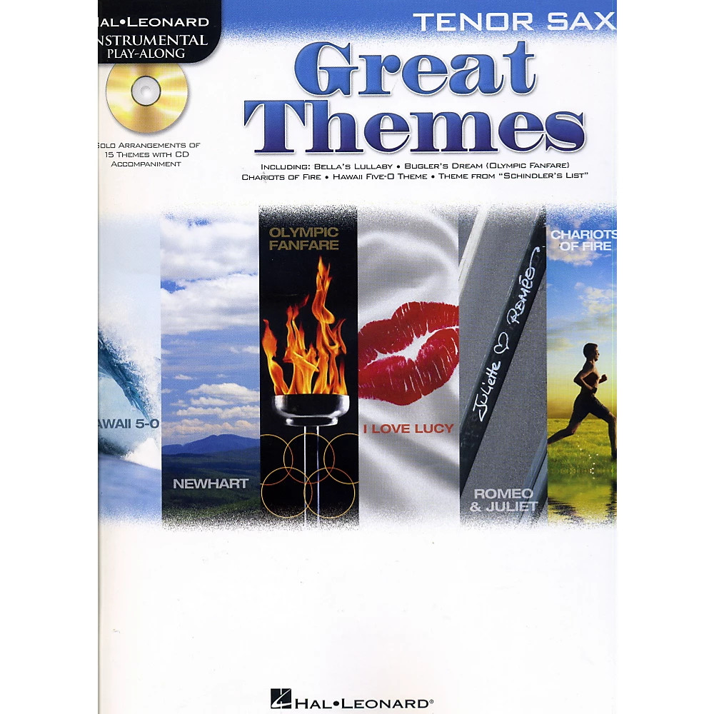Hal Leonard Great Themes - Instrumental Play-Along Book/CD Tenor Saxophone