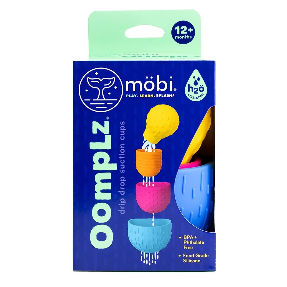 Mobi Oomplz Water Toys - Baby Stacking Cups for Toddlers, Bath Cups, Pool and...