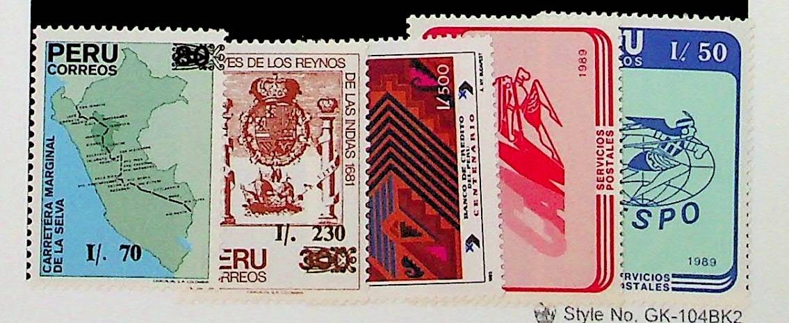 PERU Sc 949-53 NH ISSUE OF 1989 - LOCAL EVENTS - (RM26)