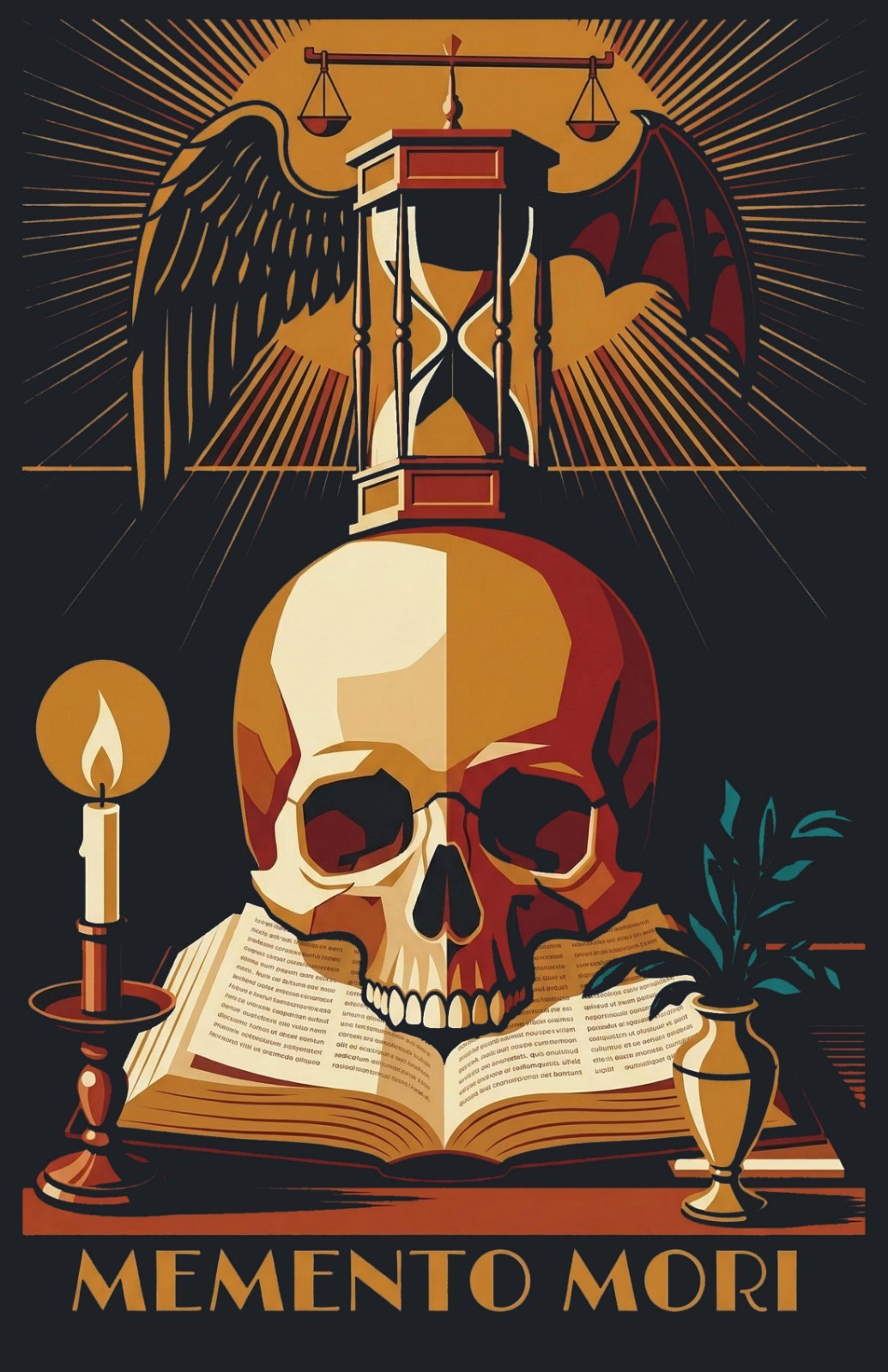 Memento Mori Dark Art Poster Print Matte Glossy 11x14 11x17 13x19