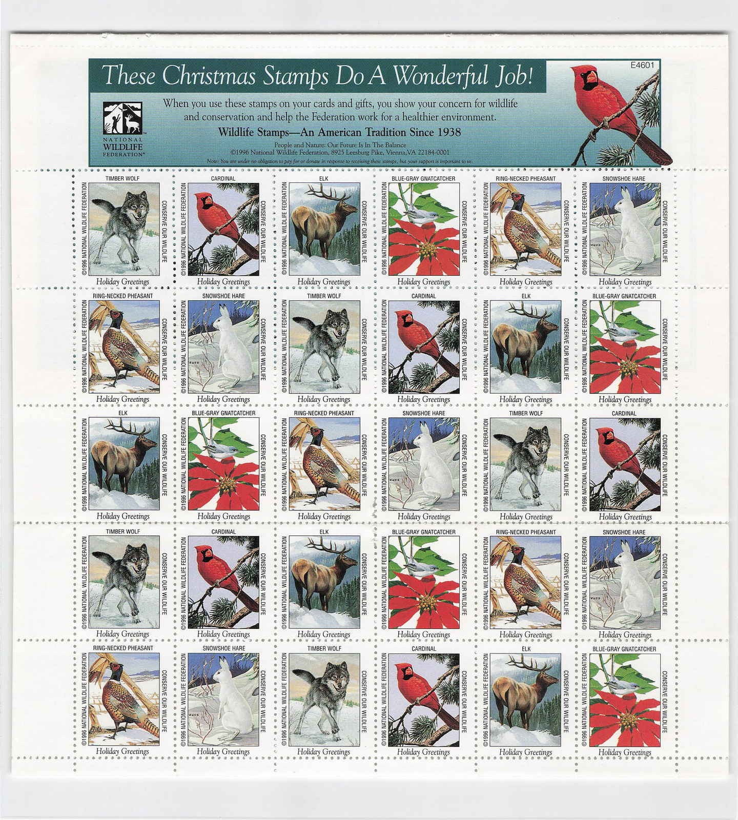 *United States Cinderella Stamp Christmas    [D2058]8d1