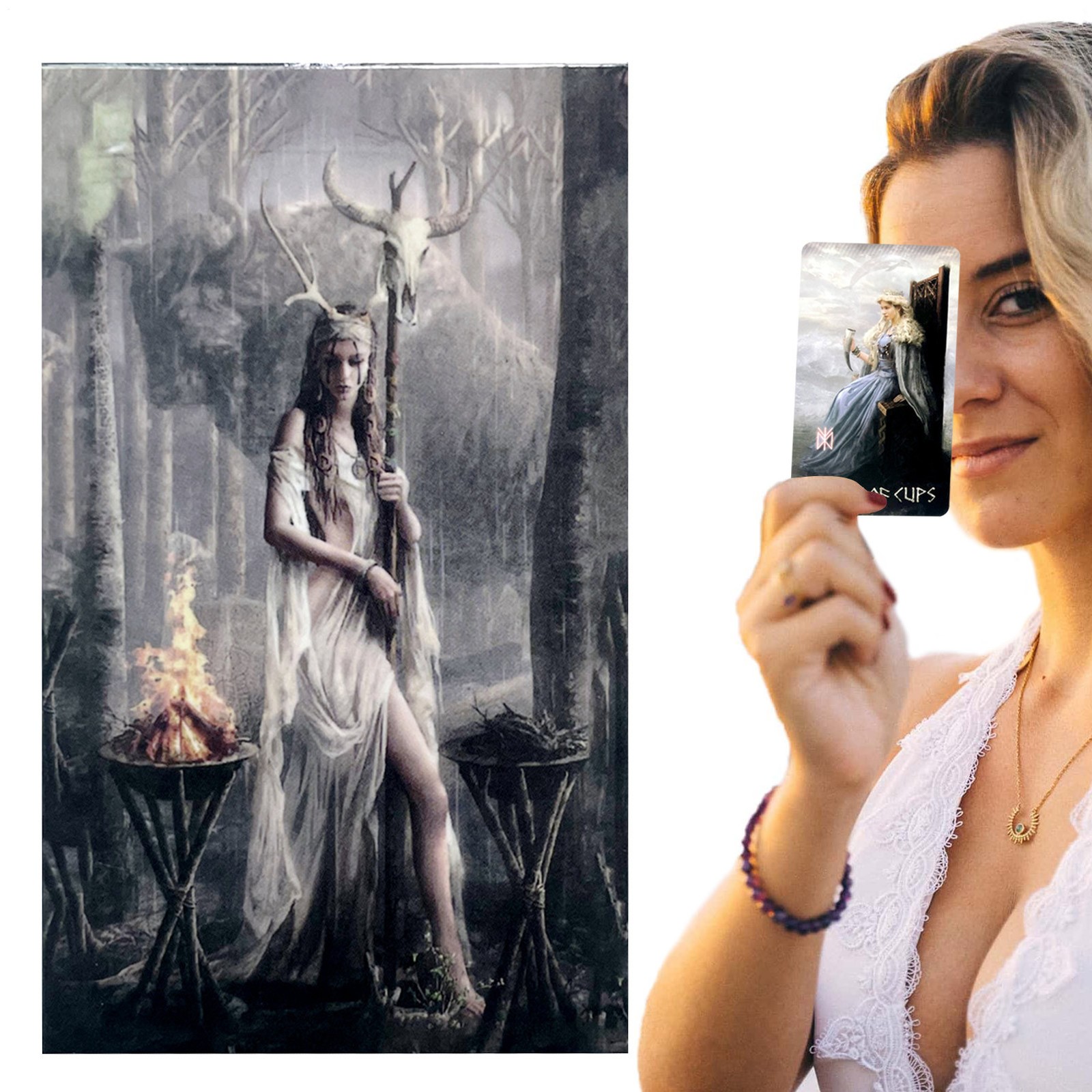 Runic Tarot Rune Oracle Cards English Version Tarot Card Deck Fate Tarot