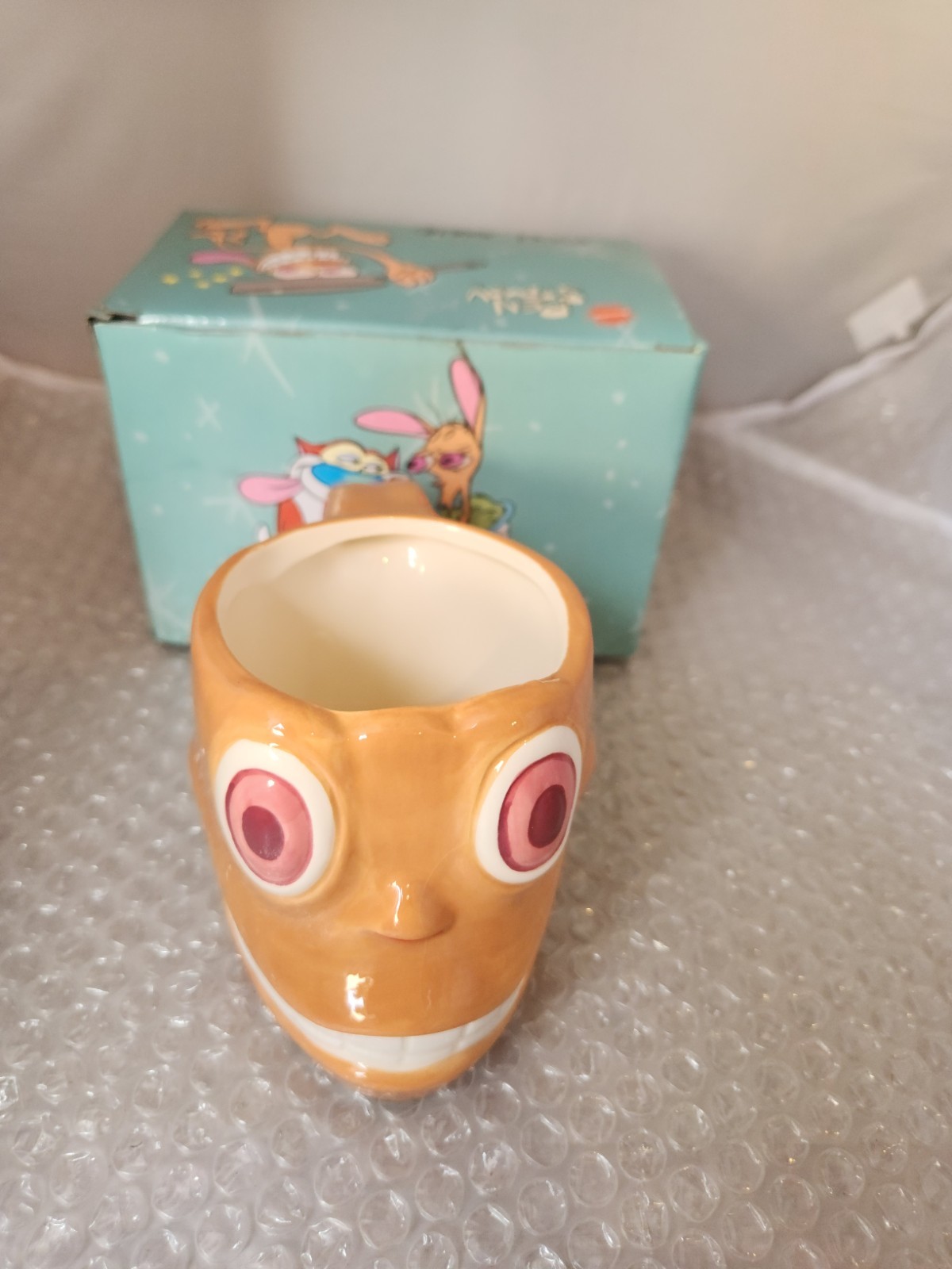 Nickelodeon Culture Fly Ren and Stimpy Ren Mug 2017 NIB