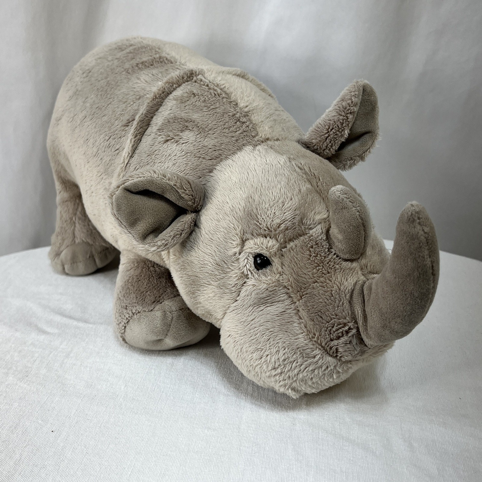 Disney Parks White Rhino Plush Rhinoceros Conservation Fund Stuffed Animal 14.5"