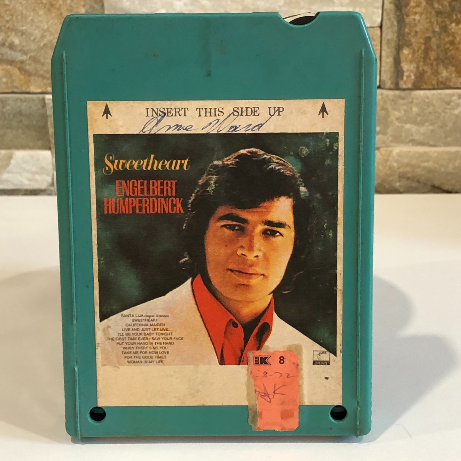 Engelbert Humperdink : Sweetheart, 8 Track Tape