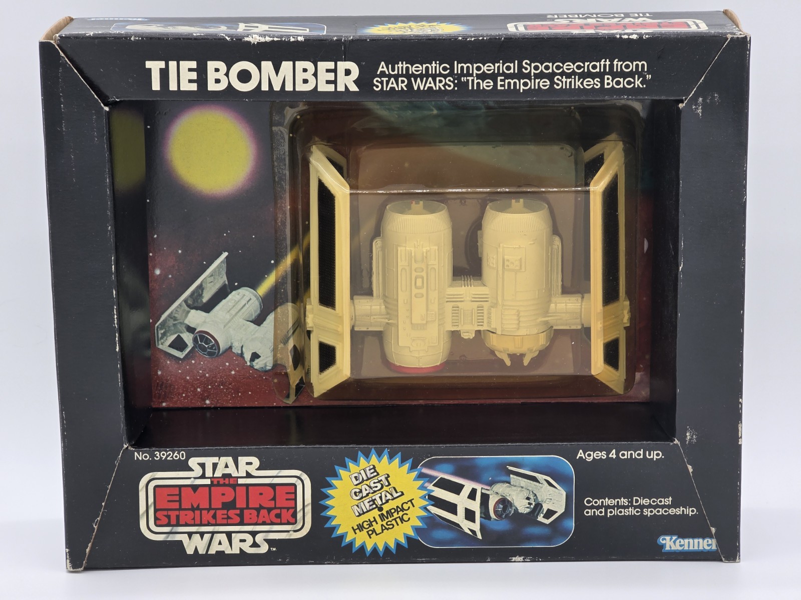 Kenner Star Wars ESB Tie Bomber 1980 Die Cast Vintage Box  Original Sealed